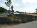 Bodenfeuer ausgeloest durch Strohballenpresse Koeln Holweide Colonia Allee P01